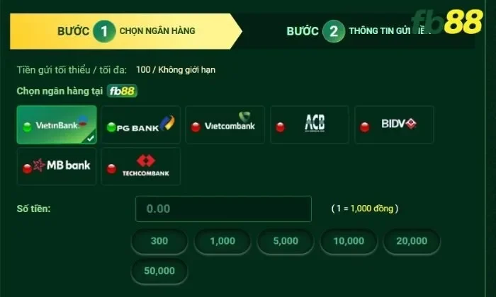 rút tiền Fb88 Người chơi hãy chọn ngân hàng được Fb88 hỗ trợ để rút tiền nhanh